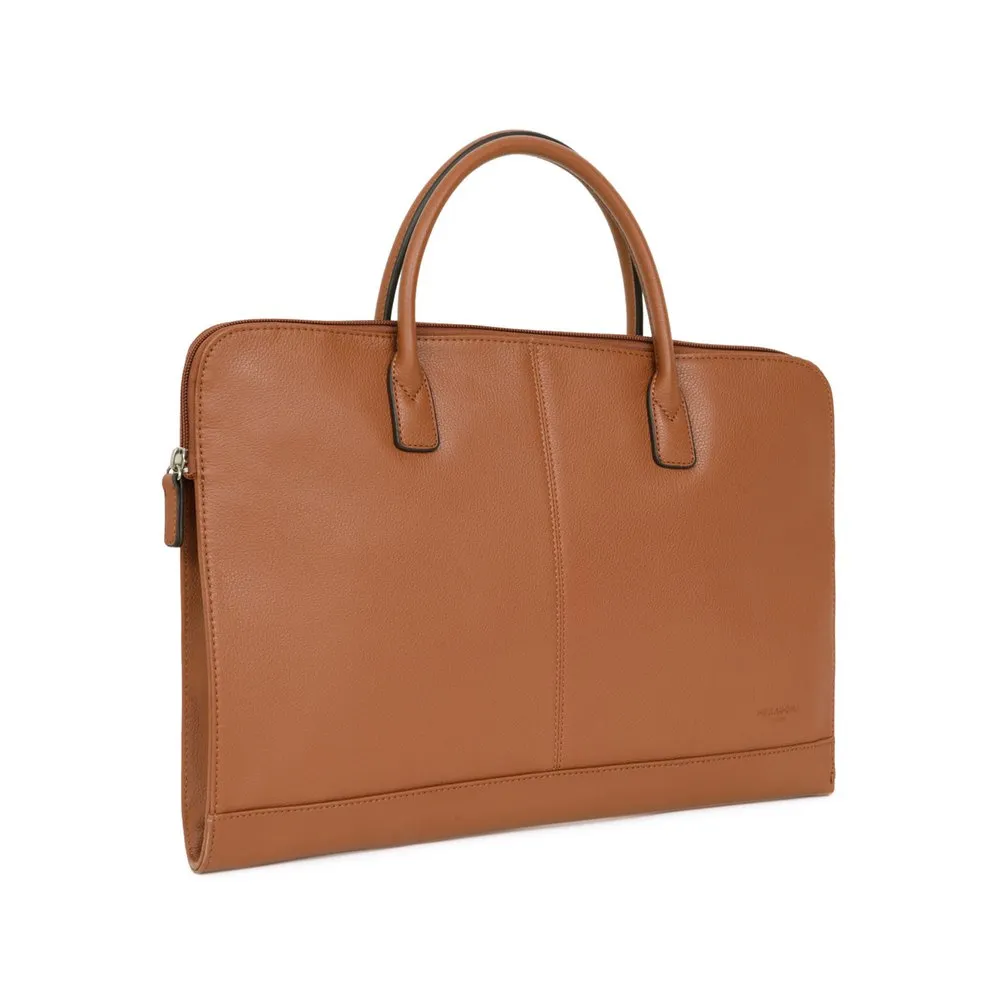 Hexagona 462695 A4 Leather Briefcase - Image 2