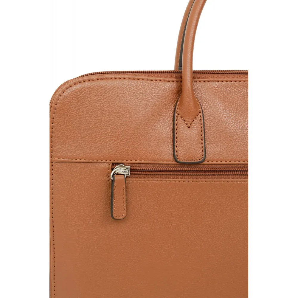Hexagona 462695 A4 Leather Briefcase - Image 4