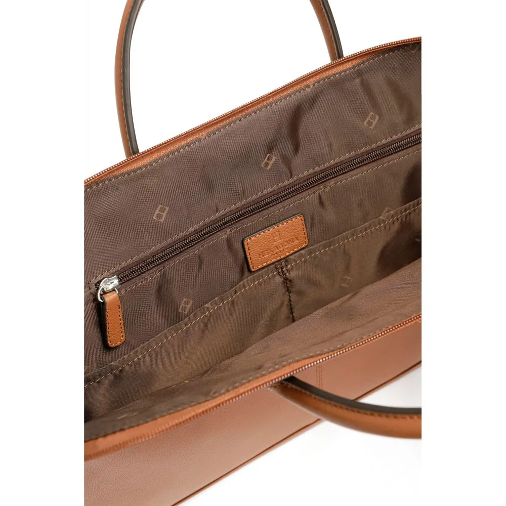 Hexagona 462695 A4 Leather Briefcase - Image 5