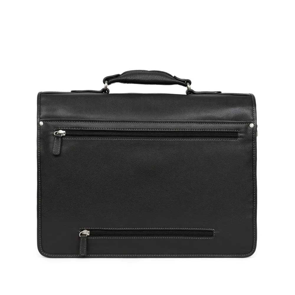 Hexagona 469537 Leather Briefcase - Image 3