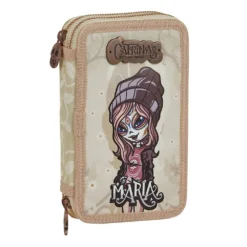 Safta Catrinas Maria Double Filled 28 Pieces Pencil Case